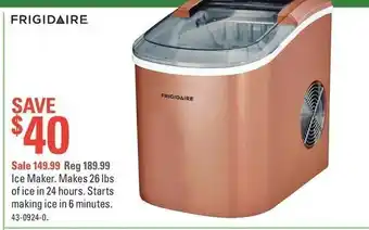 Canadian Tire Ice maker offer