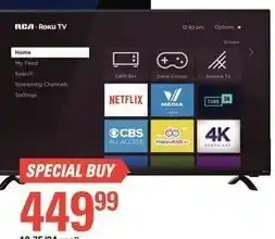 Canadian Tire 50 4k Roku smart TV offer