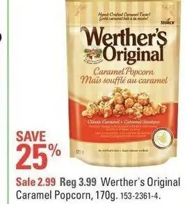 Canadian Tire Werther's original caramel popcorn offer