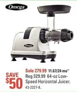 Canadian Tire Speed horizontal juicer offer