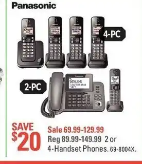 Canadian Tire 4-Handset phones offer