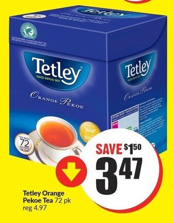 FreshCo Tetley orange pekoe tea offer