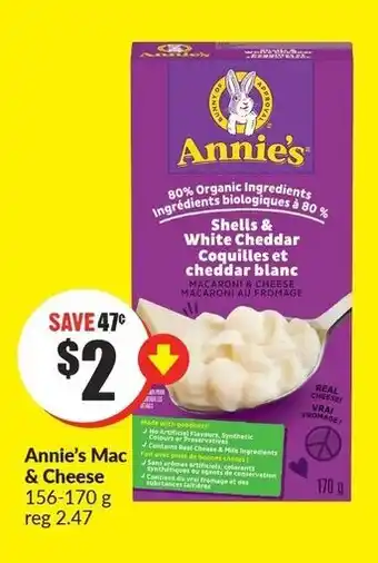 FreshCo Annie's mac & cheese offer