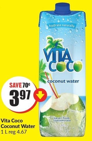 FreshCo Vita coco coconut water offer
