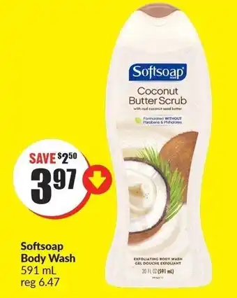 FreshCo Softsoap body wash offer