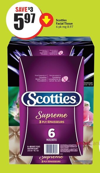 FreshCo Scotties facial tissue offer