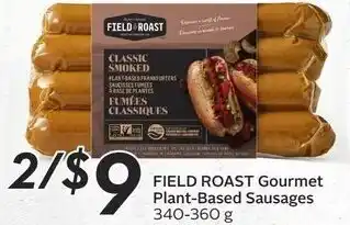 Safeway FIELD ROAST gourmey plant-based sausages offer