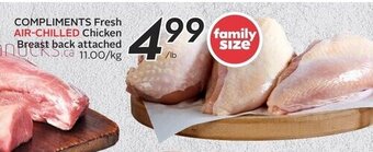 Safeway COMPLIMENTS fresh AIR-CHILLED chicken breast back attached offer