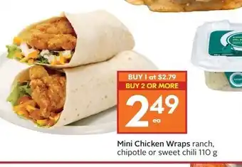 Safeway Mini Chicken Wraps offer