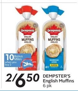 Safeway Dempster's English Muffins offer