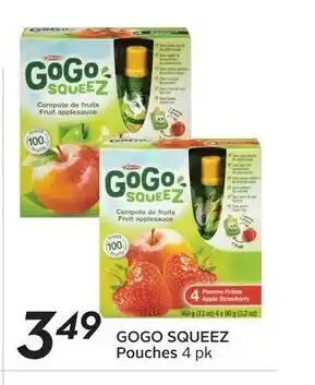 Safeway Gogo Squeez Pouches offer