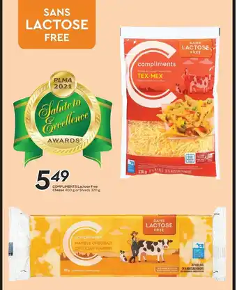 Safeway Compliments Lactose Free Cheese offer
