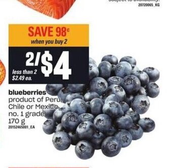 Atlantic Superstore Blueberries offer