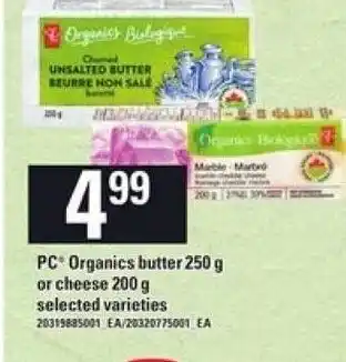 Atlantic Superstore PC Organics Butter 250g offer