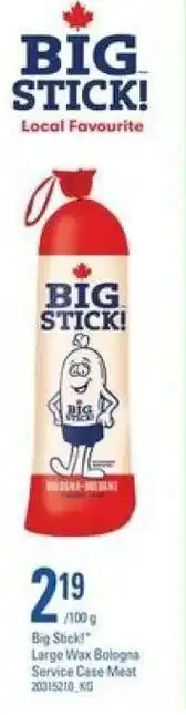 Big Stick Large Wax Bologna
