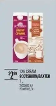 Atlantic Superstore 10% Cream Scotsburn Baxter offer
