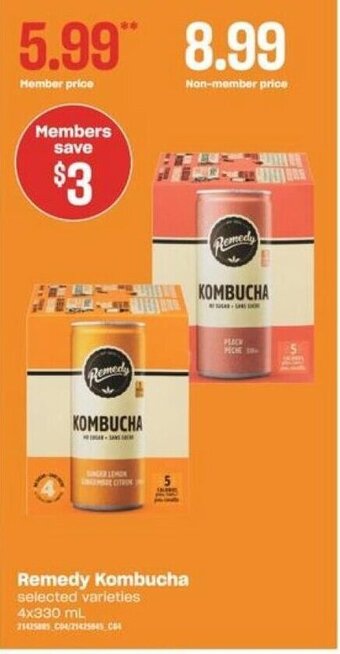 Independent Grocer Remedy Kombucha offer