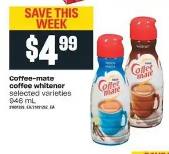 Independent Grocer Coffee-Mate Coffee Whitener offer