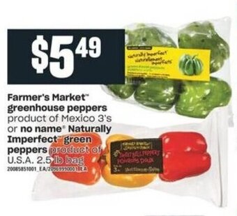 Independent Grocer Farmer's Market Greenhouse Peppers offer