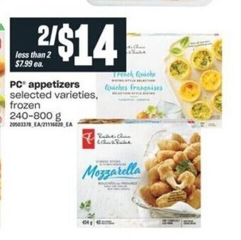 Independent Grocer PC Appetizers offer