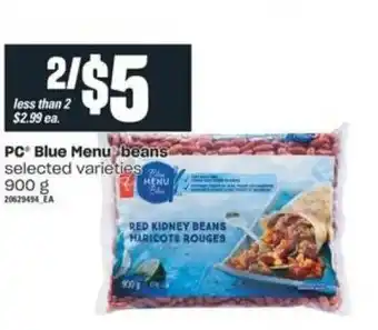 Independent Grocer PC Blue Menu Beans offer