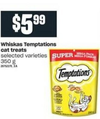 Independent Grocer Whiskas Temptations Cat Treats offer