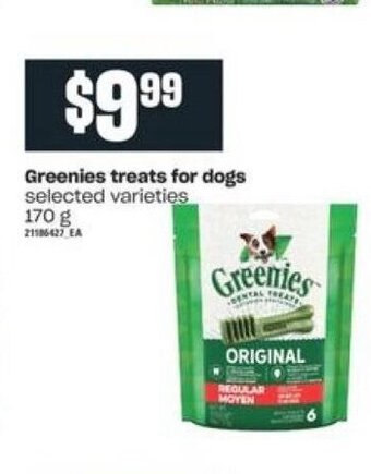 Independent Grocer Greenies Treats For Dogs offer