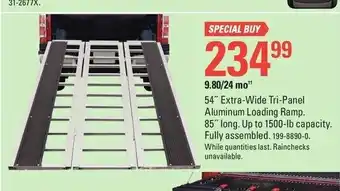 Canadian Tire Extra-wide tri-panel aluminum loading ramp offer