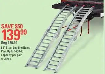 Canadian Tire Steel loading ramp pair offer
