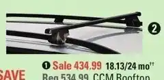 Canadian Tire Sportrack raised rail roof rack system offer