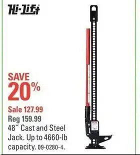 Canadian Tire Cast and steel jack offer