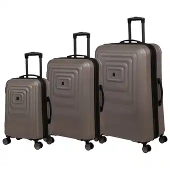 Best Buy IT Luggage Mesmerize 3-Piece Hard Side Expandable Luggage Set - Gold offer