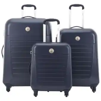 Best Buy DELSEY Concorde 2 3-Piece Hard Side 4-Wheeled Luggage Set - Blue offer