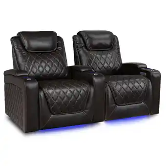 Best Buy Valencia Oslo XL Home Theater Seating | Premium Top Grain Italian 11000 Nappa Leather, Power Headrest, Power Lumbar Support, offer