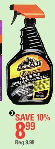 Canadian Tire Extreme tire shine spray offer