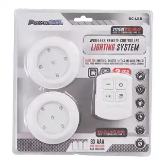 Giant Tiger PowerDel Wireless Lighting System with Dimmer Timer, 2-Pack offer