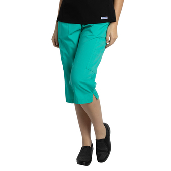 Giant Tiger Options Women's Scrub Capri with Elastic Waistband and Side Cargo Pockets offer