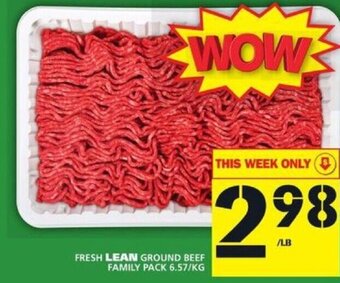 Food Basics Fresh Lean Ground Beef offer