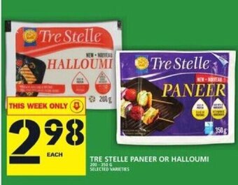 Food Basics Tre Stelle Paneer Or Halloumi offer