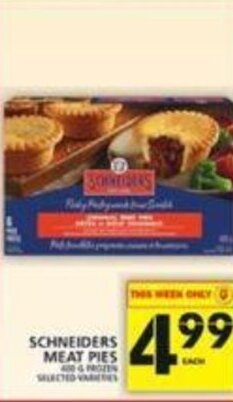 Food Basics Schneiders Meat Pies offer
