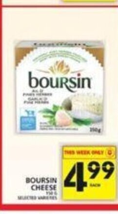 Food Basics Boursin Cheese offer