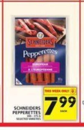 Food Basics Schneiders Pepperettes offer
