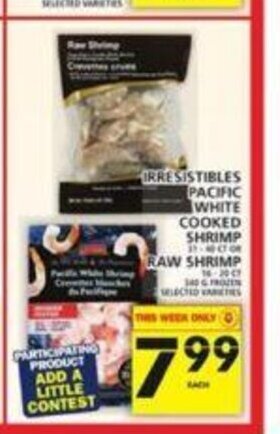 Food Basics Irresistibles Pacific White Cooked Shrimp offer