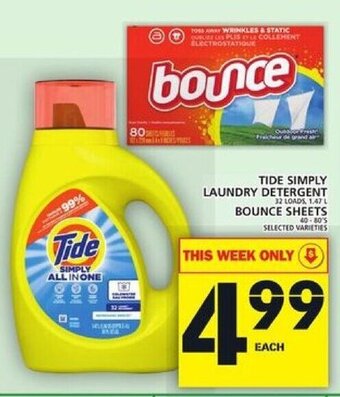 Food Basics Tide Simply Laundry Detergent offer