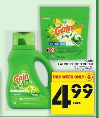 Food Basics Gain Laundry Detergent offer