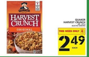 Food Basics Quaker Harvest Crunch offer