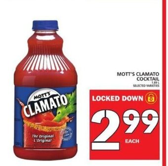 Food Basics Mott's Clamato Cocktail offer