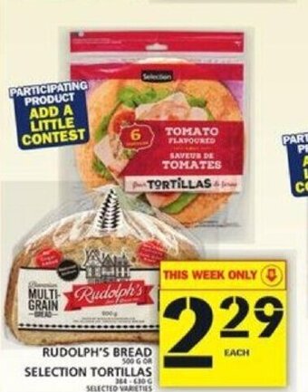Food Basics Rudolph's Bread offer