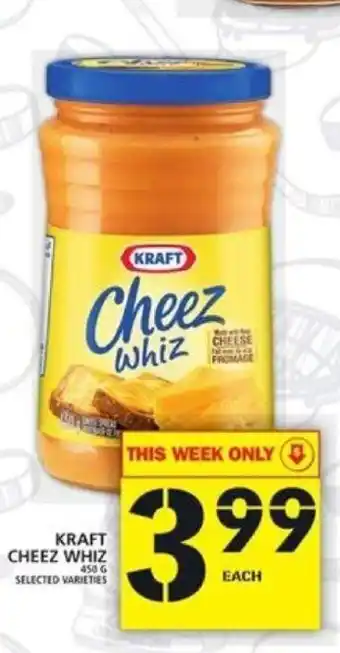 Food Basics Kraft Cheez Whiz offer