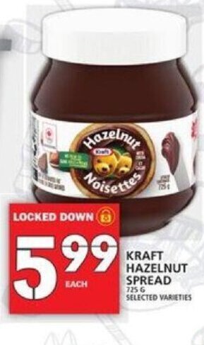 Food Basics Kraft Hazelnut Spread offer